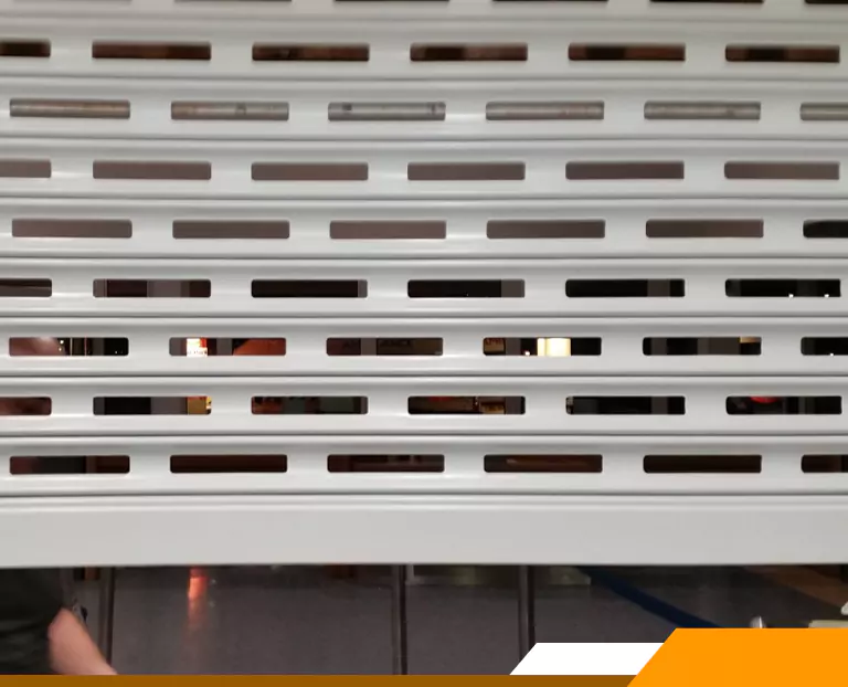 High Quality Punched Roller Shutters Installation