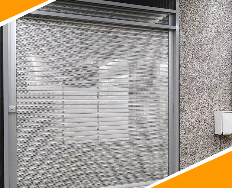 Perforated Roller Shutter Installation